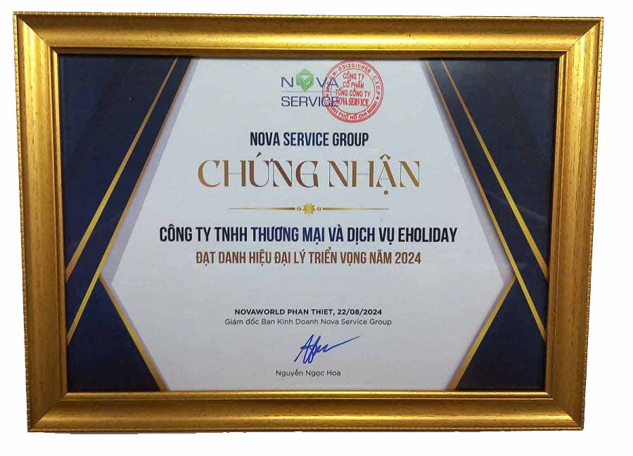 Chứng nhận đại lý Nova Services