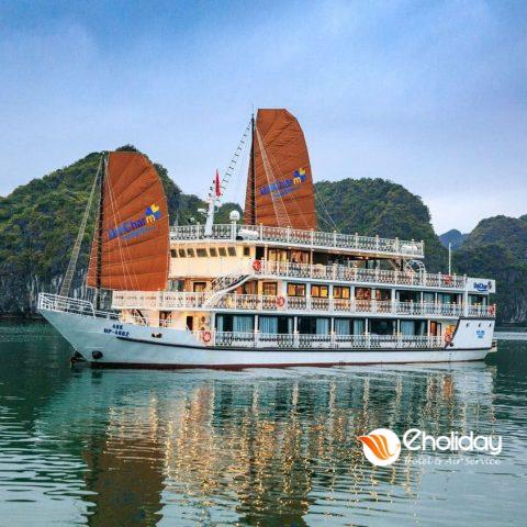 Tour Du thuyền UNICHARM 5 sao 3N2Đ vịnh Lan Hạ
