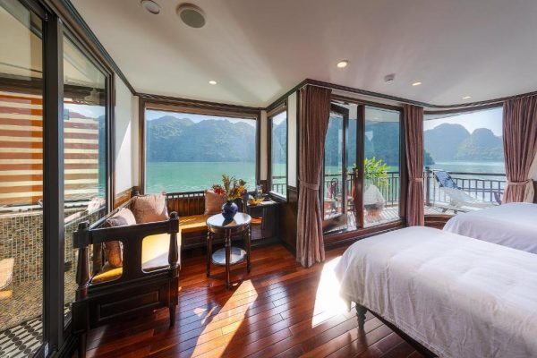 Du Thuyền Sena Cruise Suite Có Sân Hiên