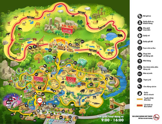 Bản đồ Safari Phú Quốc