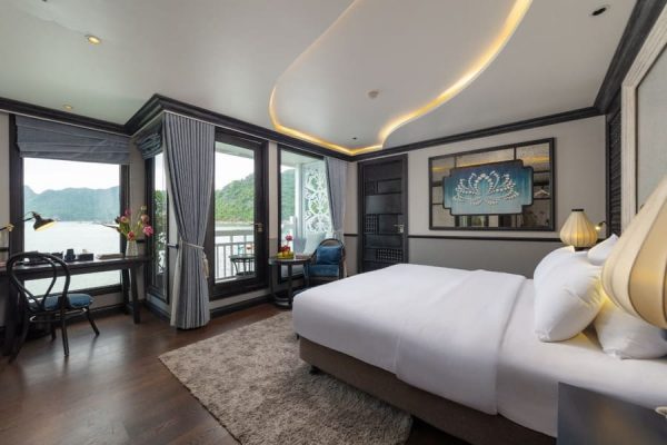 Du Thuyền Le Journey Luxury Lan Hạ Phòng Deluxe Có Ban Công