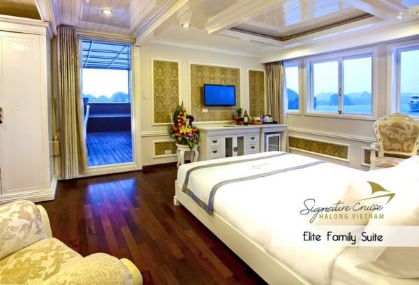 Du Thuyền Athena Signature Cruise Ha Long Elite Family Suite