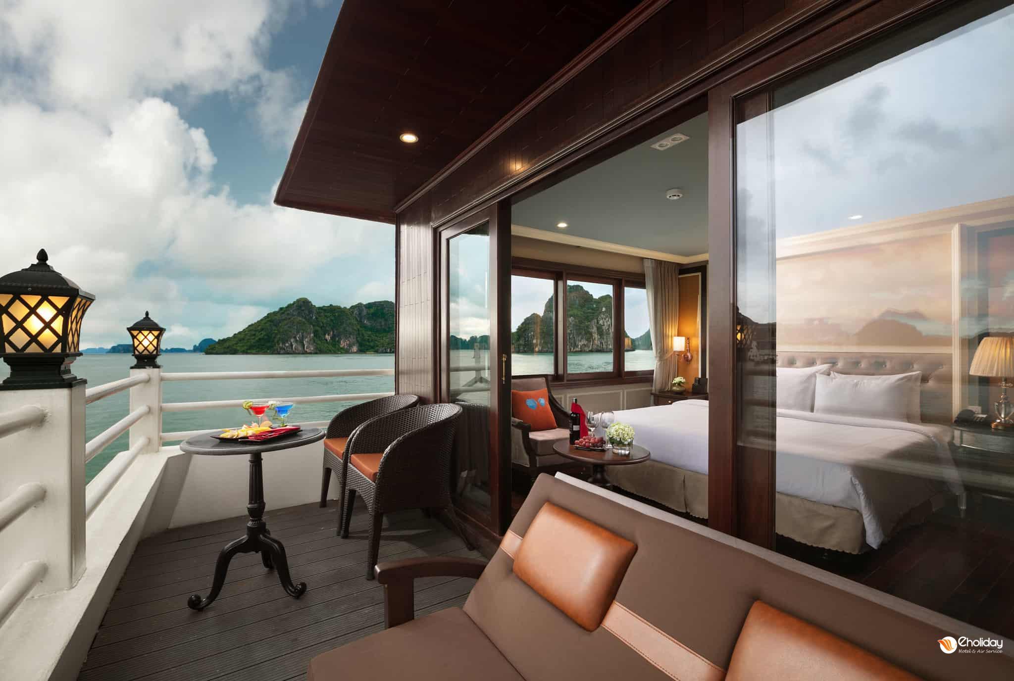 Phòng Luxury Terrace Suite Du Thuyền Athena Luxury Cruise