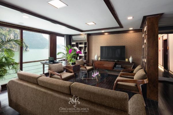 Du Thuyền Orchid Classic Cruise Hạ Long Lounge