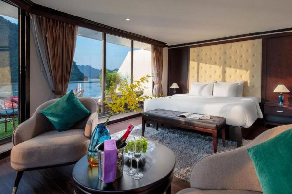 Du Thuyền Mon Cheri Cruise Suite Có Sân Hiên