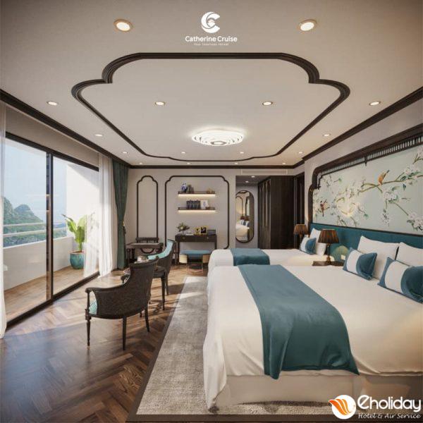 Du Thuyền Catherine Hạ Long 6 Sao Phòng Premier Suite Tầng 3