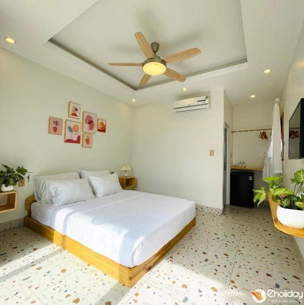 Sol Inn Moc Chau Homestay Phong Deluxe Double Nhin Ra Ho Boi