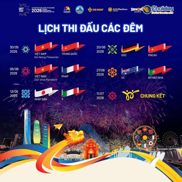 Vé Pháo hoa Quốc tế Đà Nẵng DIFF 2026