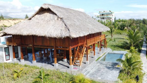 Hoà Lợi Resort Phú Yên Nhà Sàn 6 Phòng Ngủ Có Bể Bơi