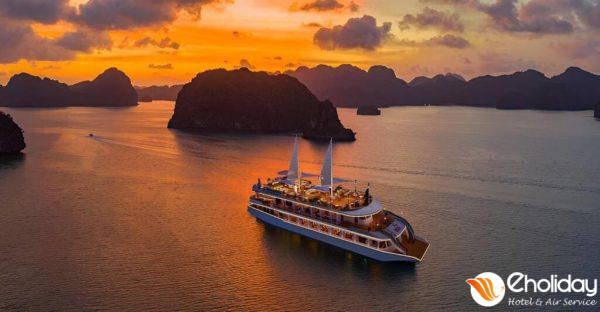 Tour Du Thuyền Hoàng Hôn Iris Dinner Cruise Hạ Long 3d