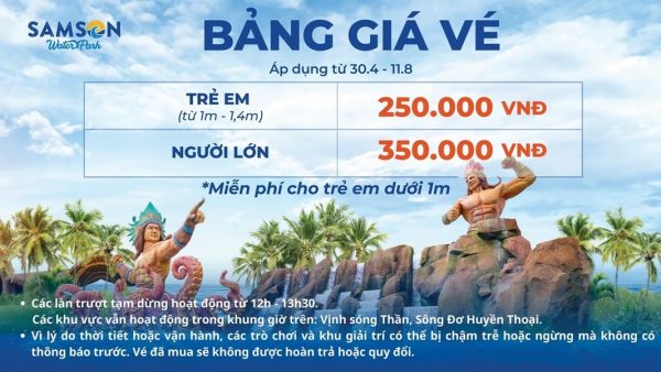 Giá Vé Sun World Sầm Sơn Thanh Hóa