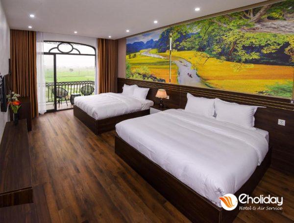 Khách Sạn Lotus Ninh Bình Phòng Luxury 2 Giường đôi Có Ban Công Và Bồn Tắm Spa