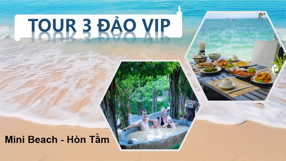 Tour 3 đảo Mini Beach Hòn Tằm Nha Trang 1 ngày