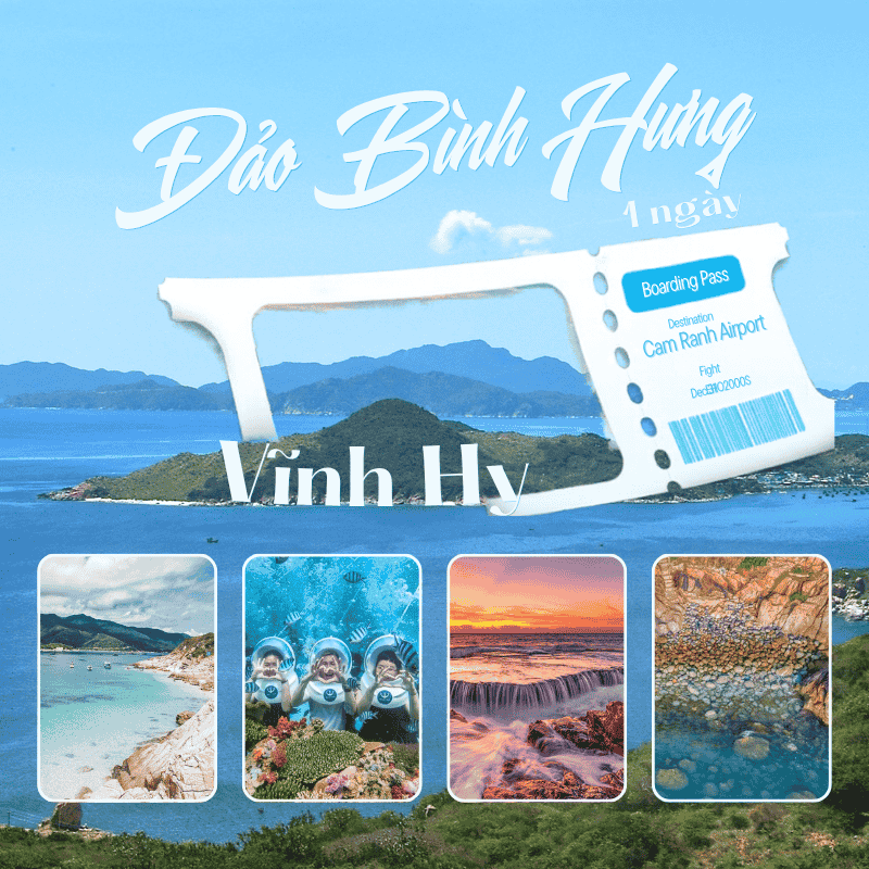 Tour đảo Bình Hưng – Vĩnh Hy 1 ngày
