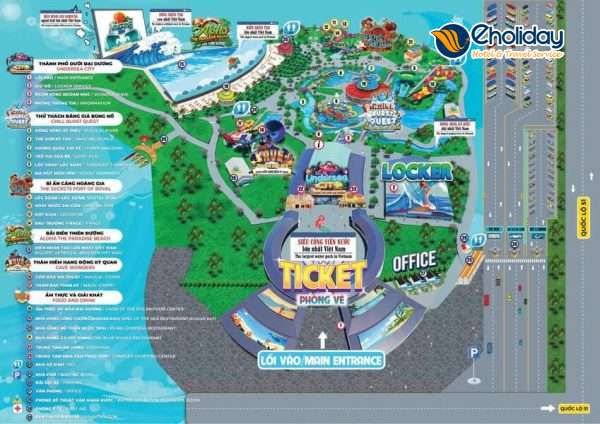 Vé Khu Du Lịch Sơn Tiên Đồng Nai Sơ đồ