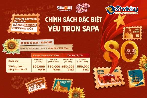 Vé Cáp Treo Sun World Fansipan Legend Sapa
