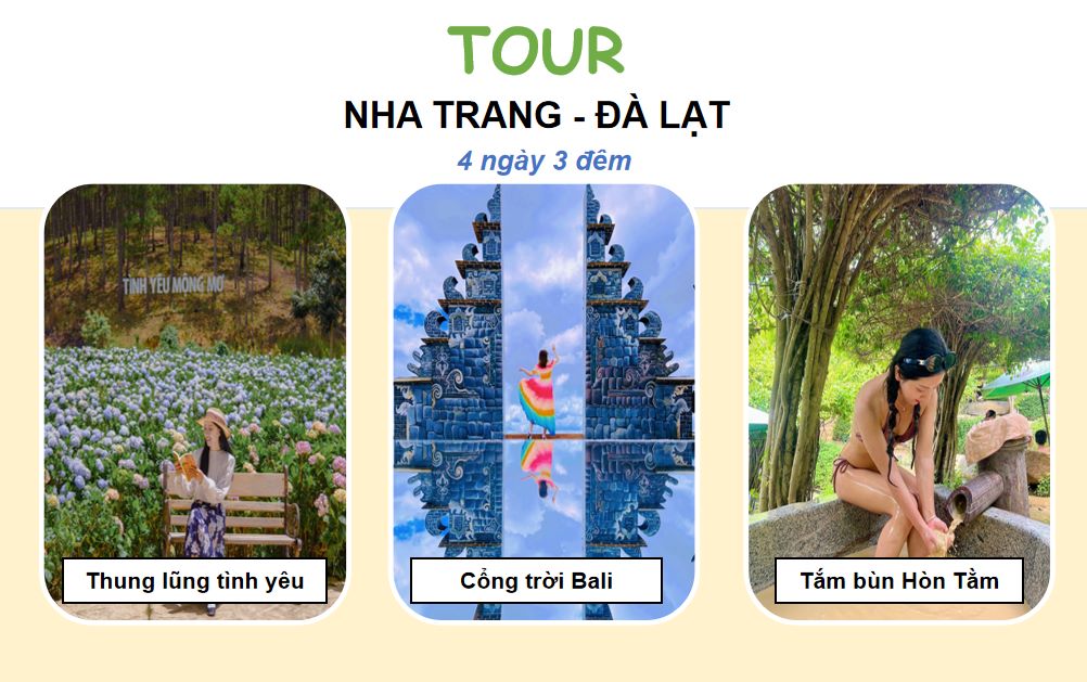 Tour Nha Trang – Đà Lạt 4 ngày 3 đêm