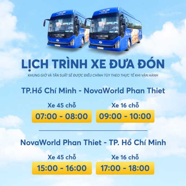 Combo He Novaworld Phan Thiet Xe Bus Tu Tp. Ho Chi Minh Lich Trinh Xe Bus