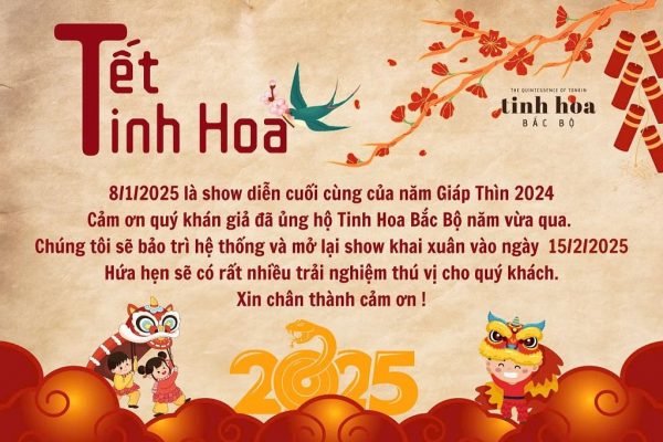 Tinh Hoa Bắc Bộ Thông Báo