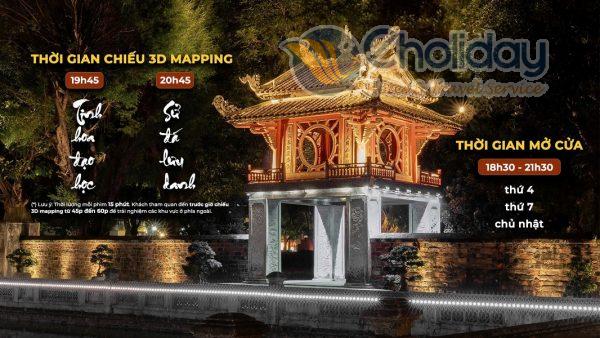 Tour đêm Văn Miếu 3d Mapping