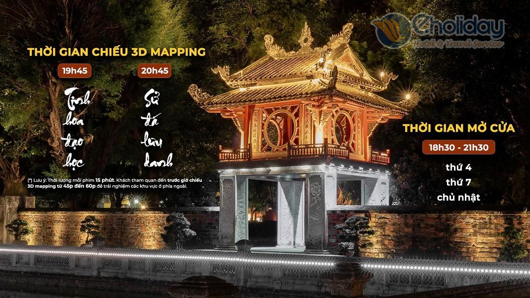 Tour Đêm Văn Miếu Quốc Tử Giám 3D Mapping