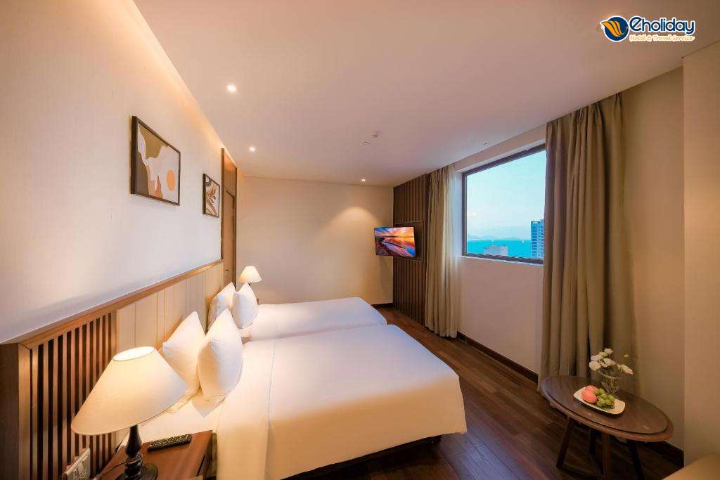 Khách Sạn Green Beach Nha Trang Phòng Deluxe Partial Seaview