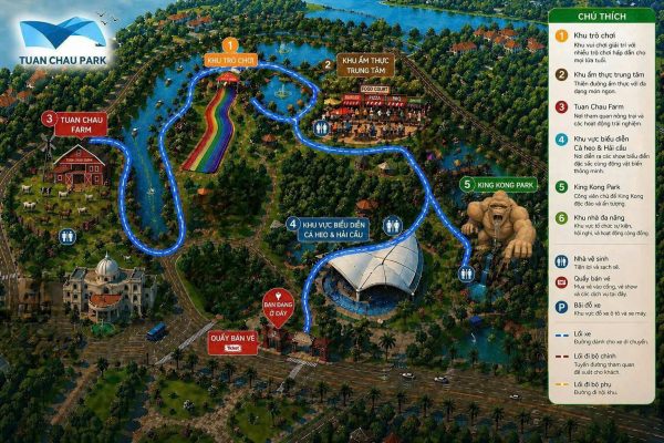 Sơ đồ Khu Du Lịch Tuần Châu Park Hạ Long