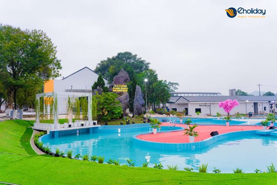 Yasumi Onsen Resort Hòa Bình Bể Bơi