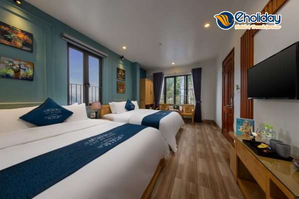 Cát Bà Xanh Spring Garden Hotel Phòng Deluxe Family With Seaview