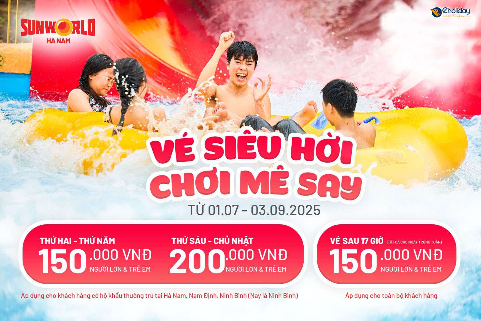 Vé Sun World Hà Nam, Ninh Bình
