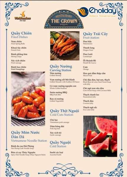 Menu Buffet Nhà Hàng Vinwonders Vũ Yên 2