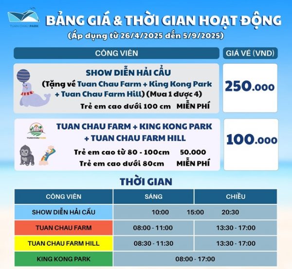 Vé Tuần Châu Farm Mới