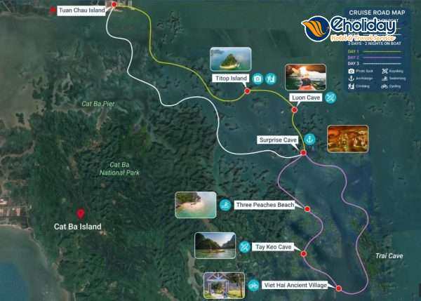 Du Thuyền Hera Classic Boutique Hạ Long Route Trip