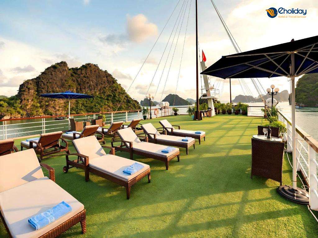 Du Thuyền Le Journey Elegance Lan Hạ Sundeck