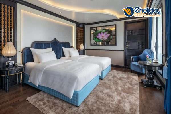 Du Thuyền Verdure Lotus Luxury Lan Hạ Phòng Deluxe Balcony 4