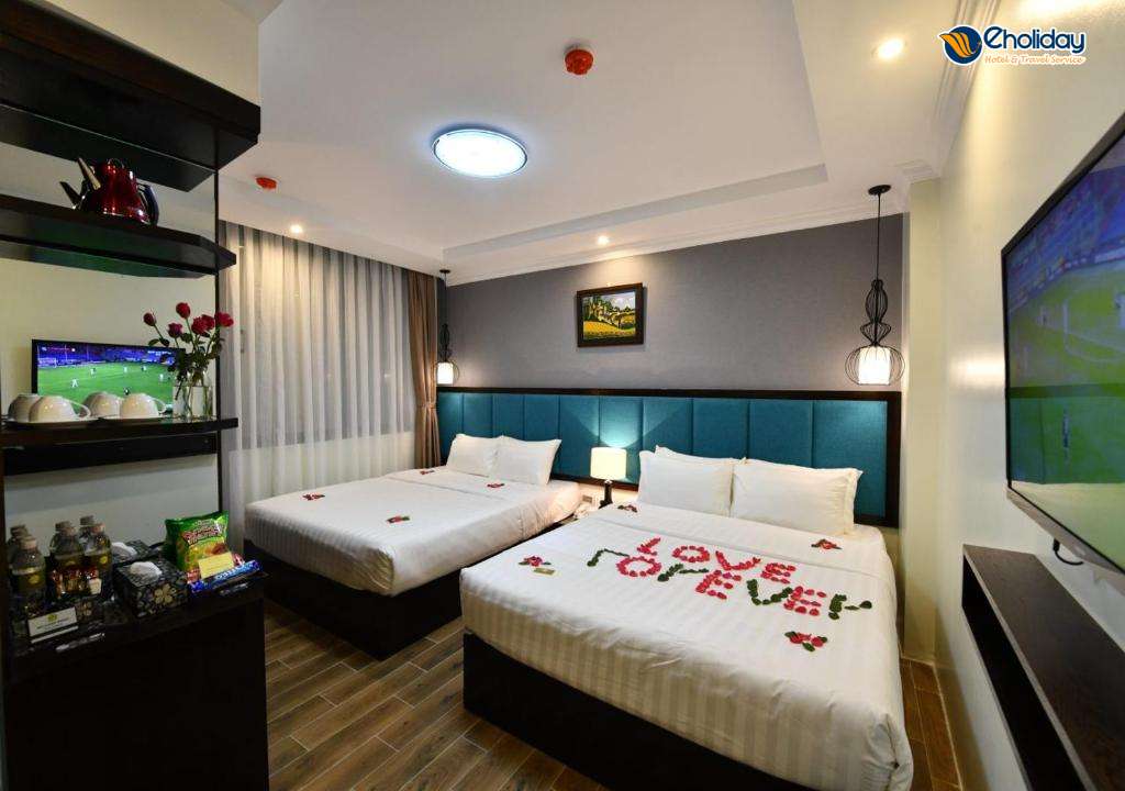 Khách Sạn Bella Rosa Trendy Hà Nội Phòng Deluxe 2 Giường