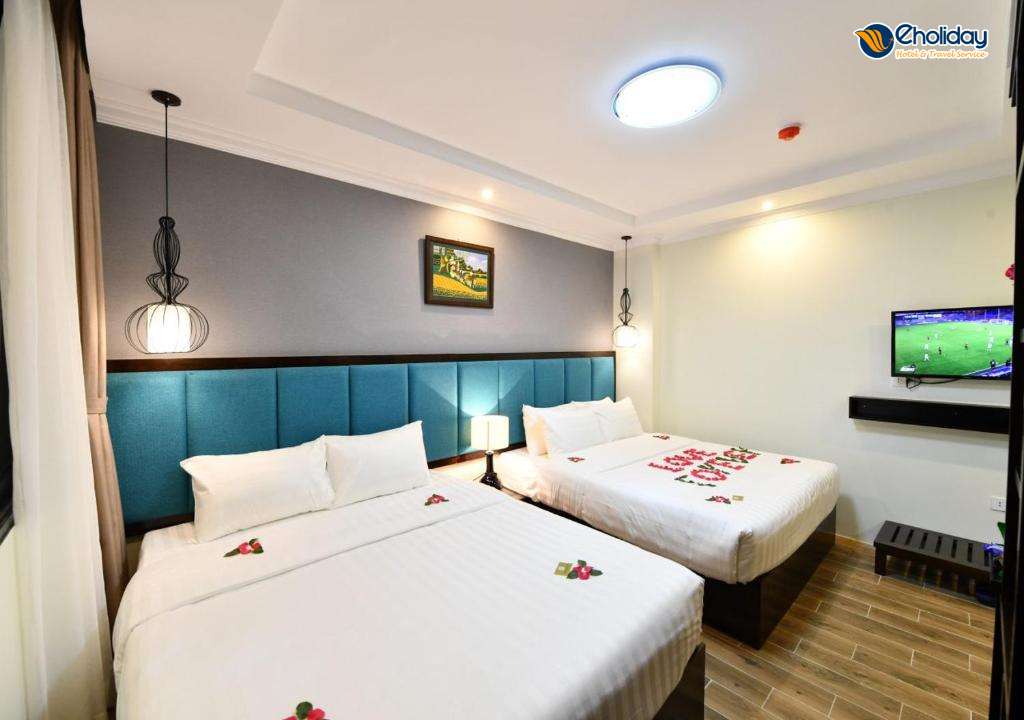 Khách Sạn Bella Rosa Trendy Hà Nội Phòng Family Suite 2 Double 4