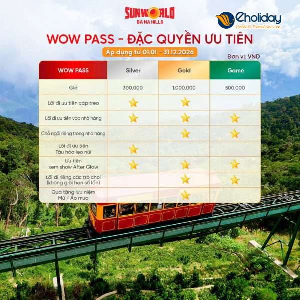 Đặc Quyền Wow Pass Bà Nà Hills
