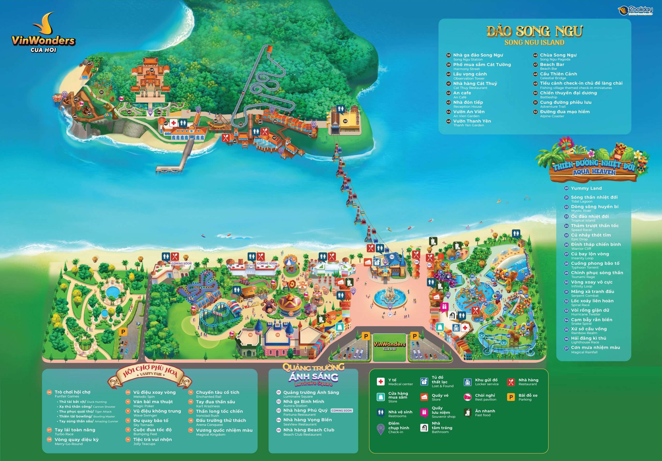 Bản đồ Vinwonders Cửa Hội
