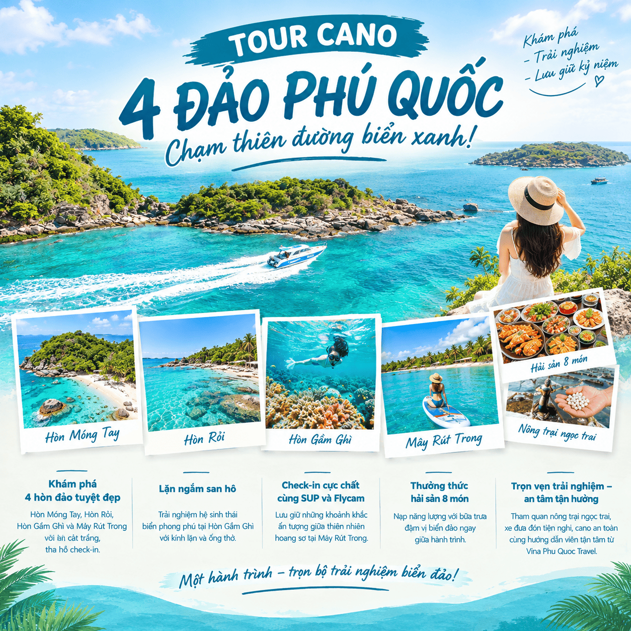 Tour 4 đảo Phú Quốc